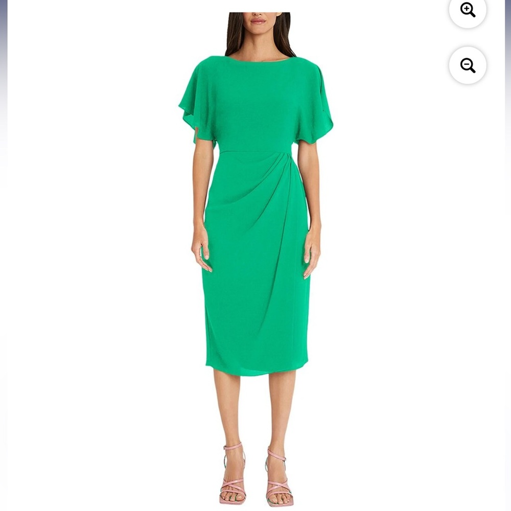 Maggy London Emerald Green Midi Dress